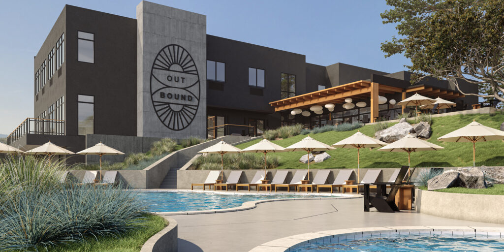 Outbound Yosemite Pool and Hotel View