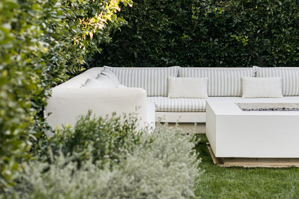 Outdoor Seating in Melrose Backyard