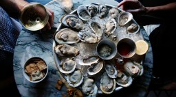 Oysters at Restaurant