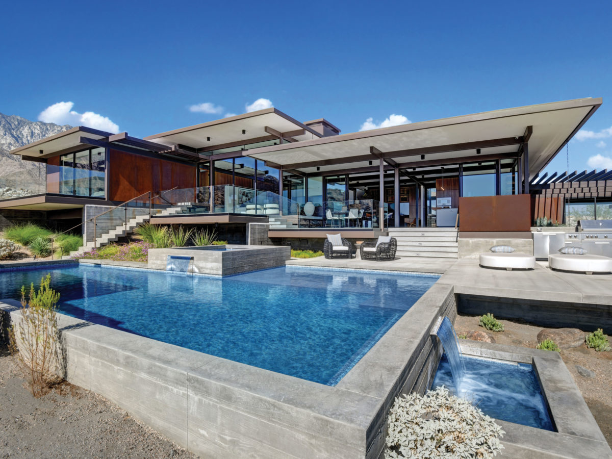 Kappe House Exterior with Pool