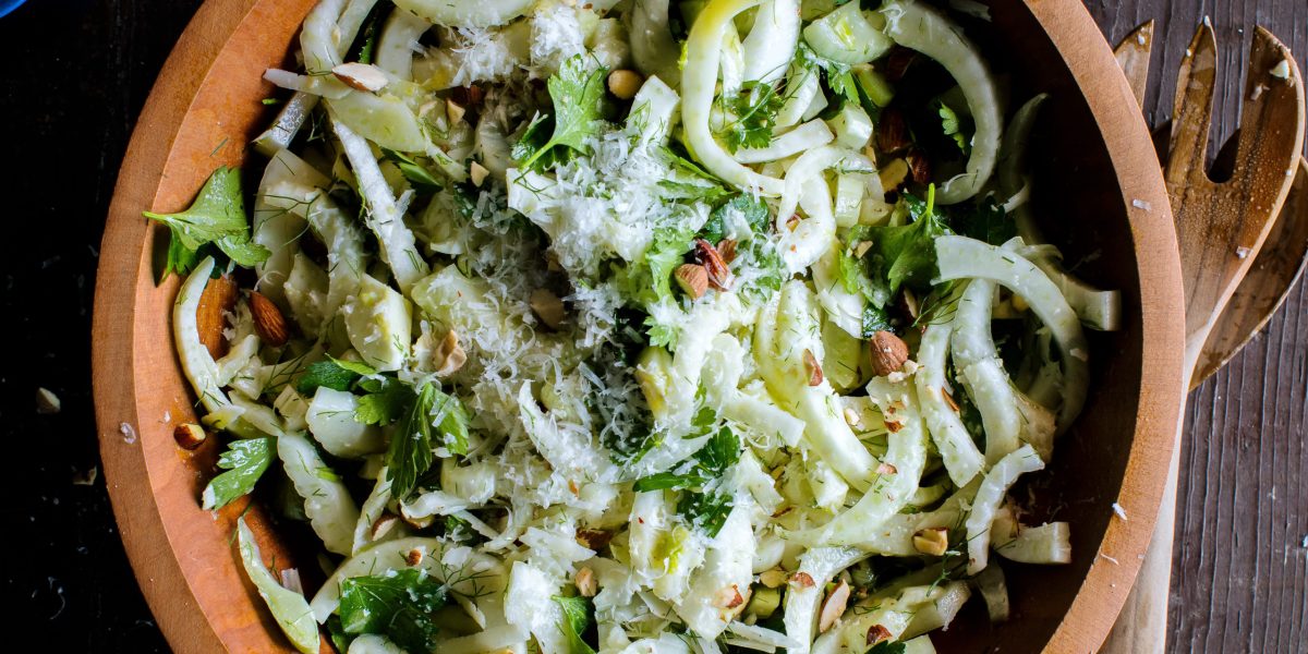 Fennel, Almond, and Pecorino Salad
