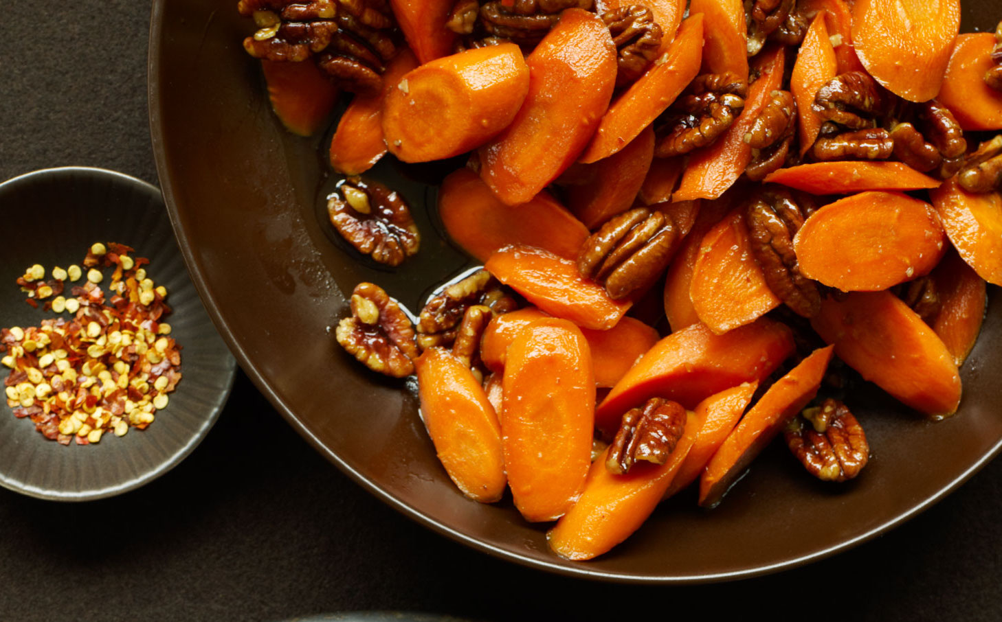 Glazed Carrots with Pecans