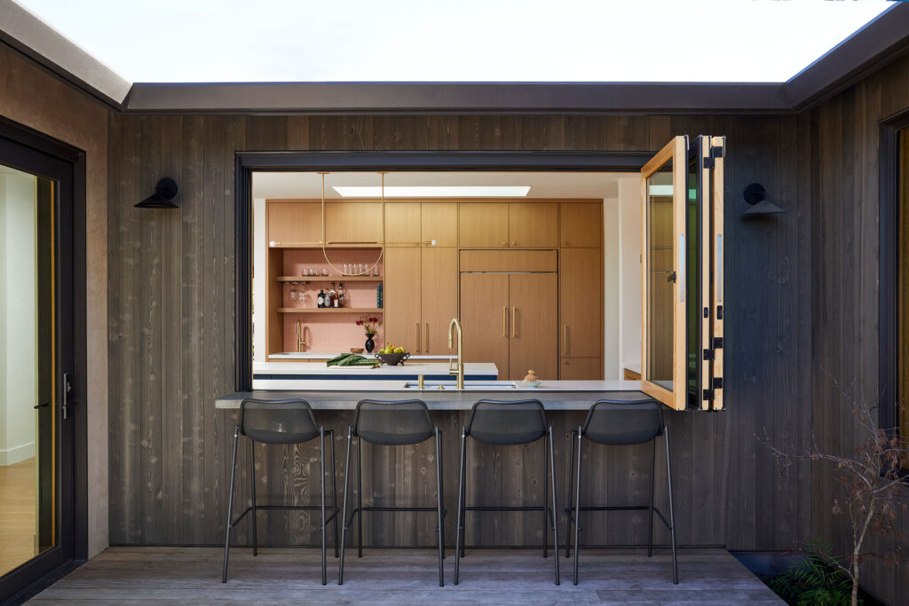 Pass-Through Window in San Mateo Remodel by Banner Day Interiors and YAC