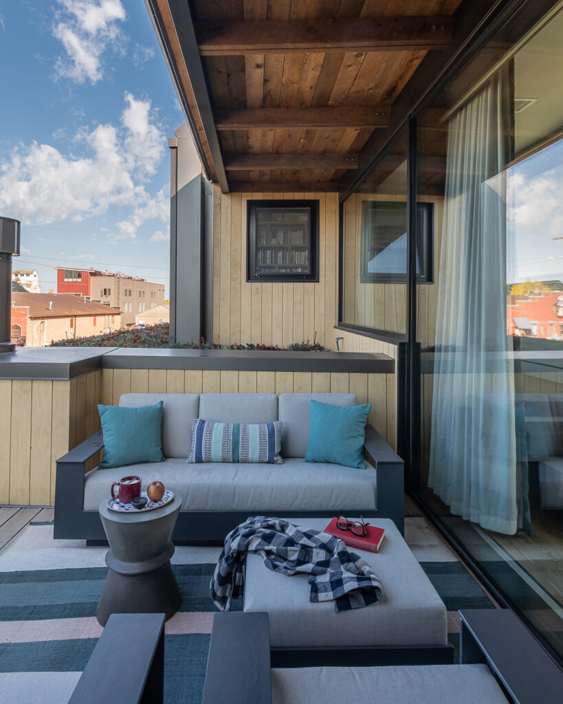 Patio in Bozeman House by Envi Interior Design
