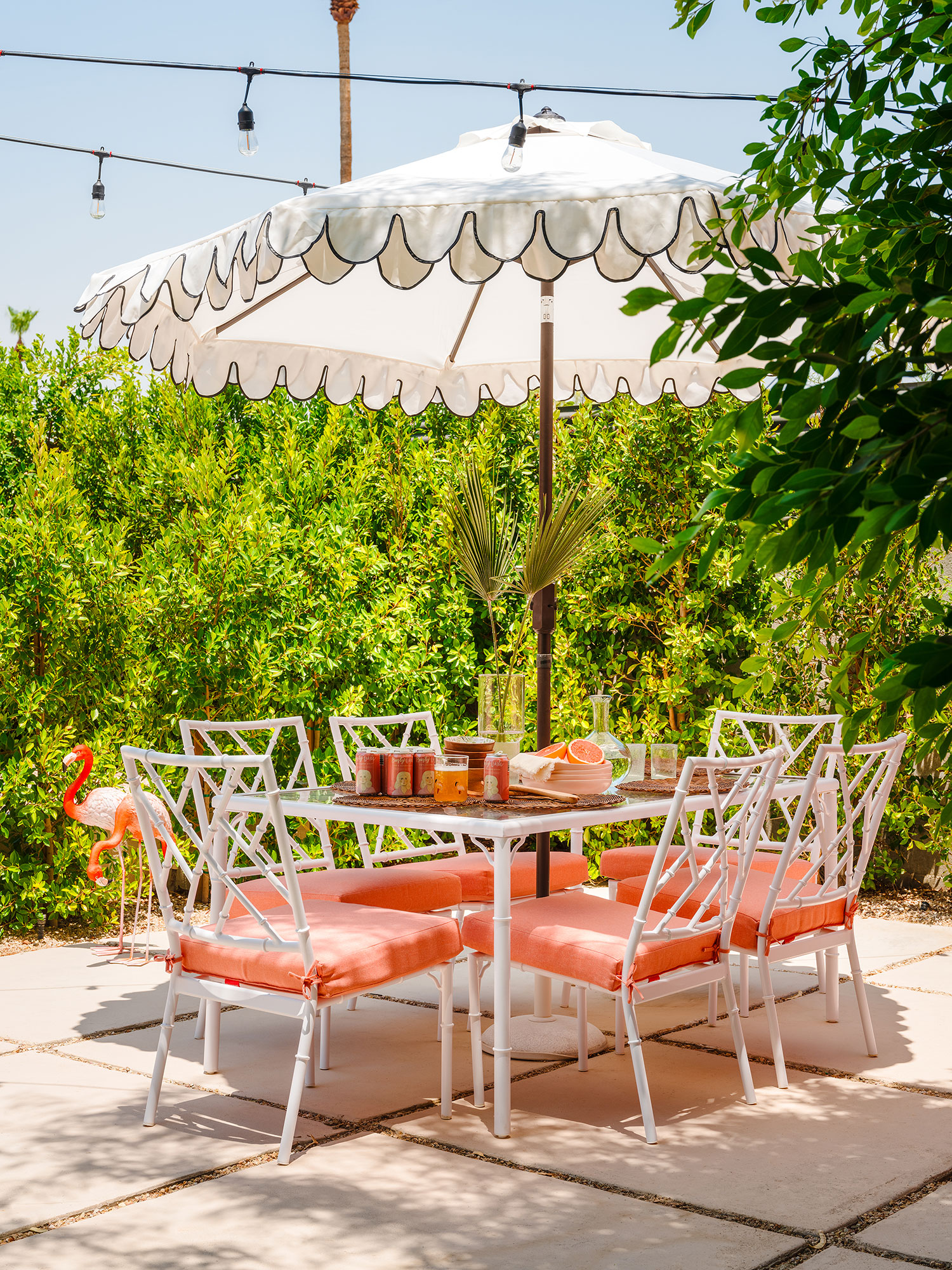 Patio in Busty Lush Palm Springs House by Laurel Harrop