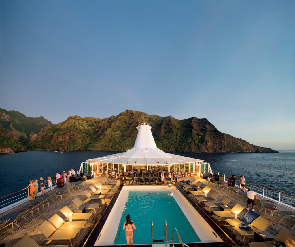 Paul Gauguin Cruises Roof Deck Pool