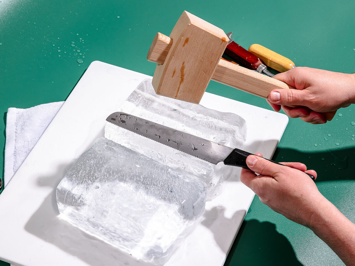 Scoring a Block of Ice