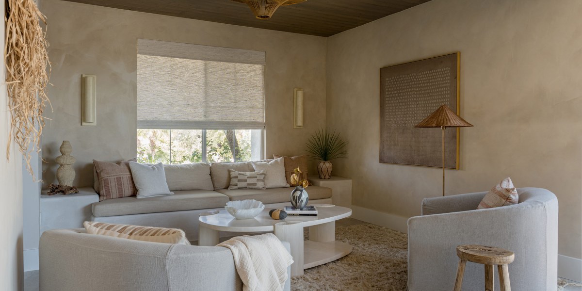 Plaster Sofa Living Room Makeover by Makehouse Design