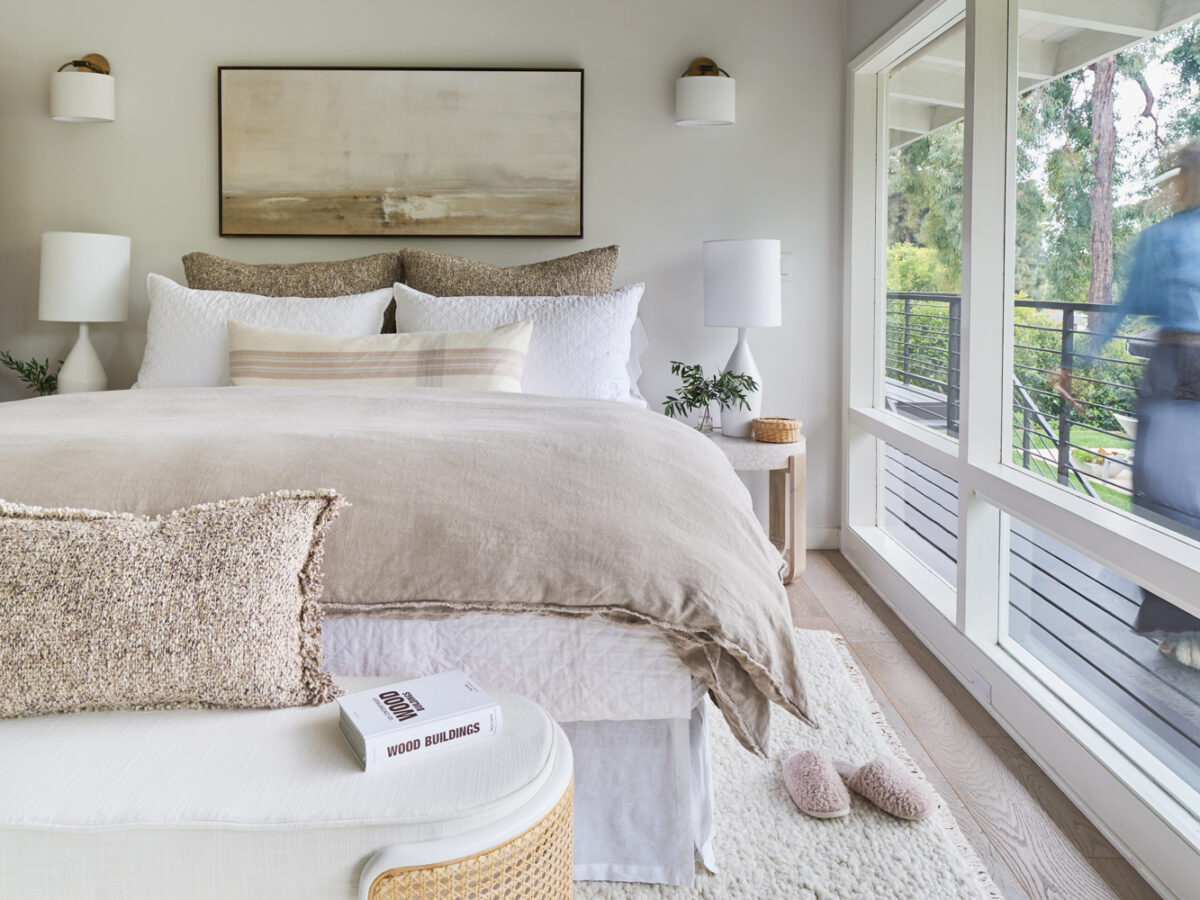 Bedroom with Pom Pom at Home Linens