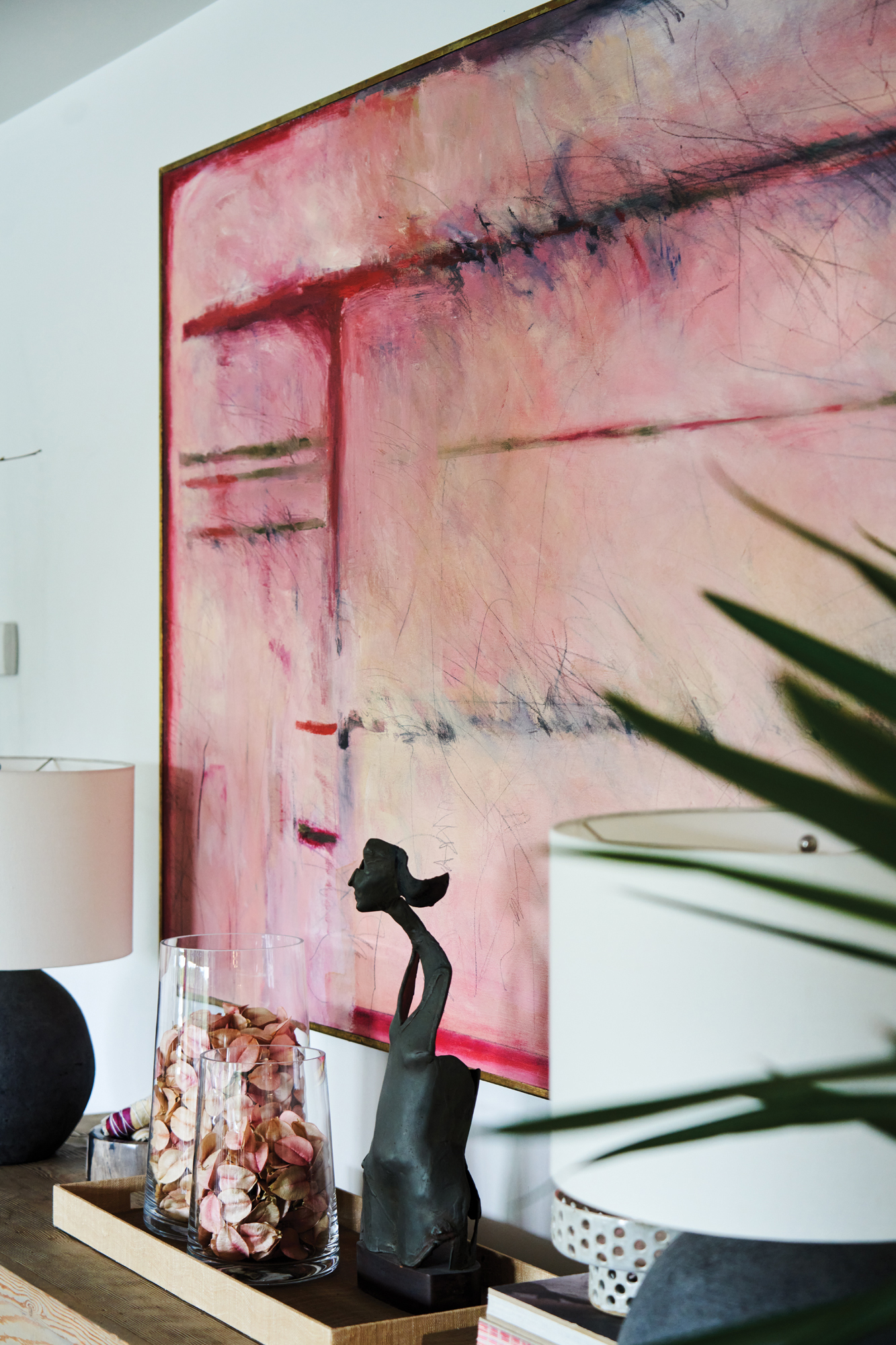 Rose Bowl Flea Market Pink Painting