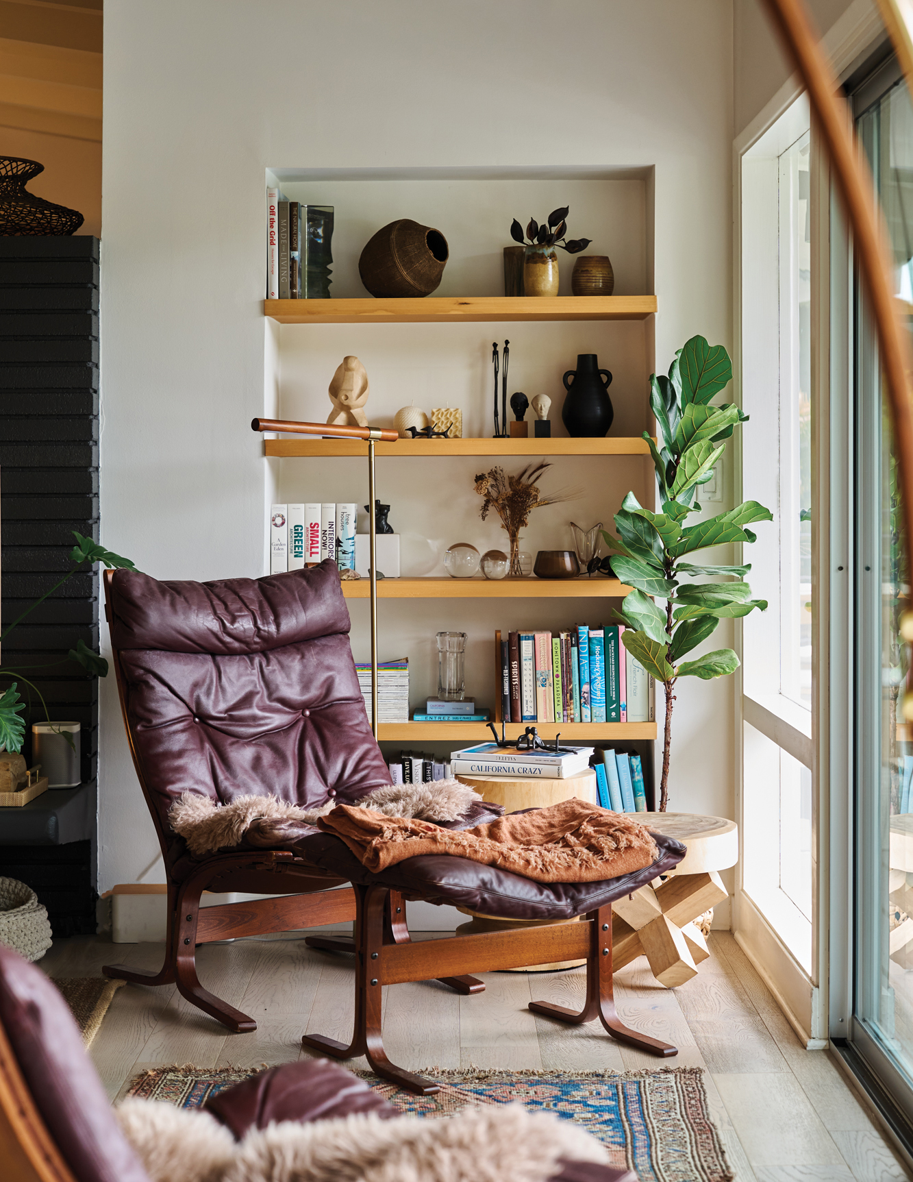 Ingmar Relling Chair and Built-in Shelves