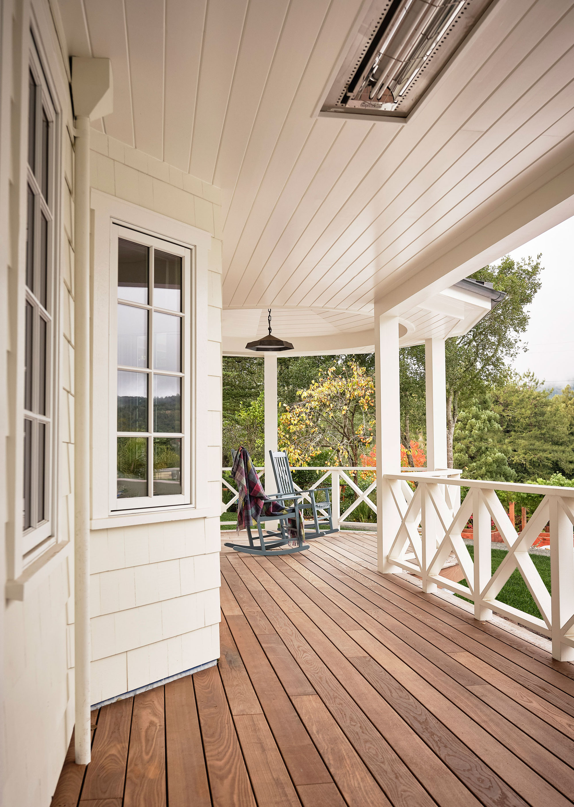 Porch in Former Hunting Lodge by JL Interior Design