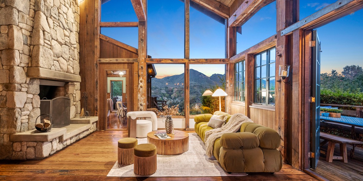 Post and Beam Fireplace