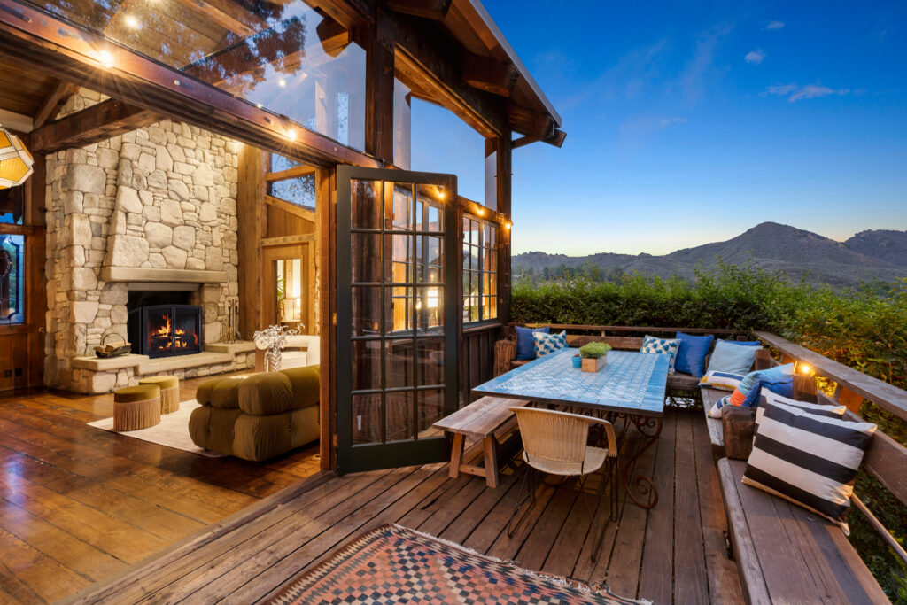 Post and Beam Outdoor Seating