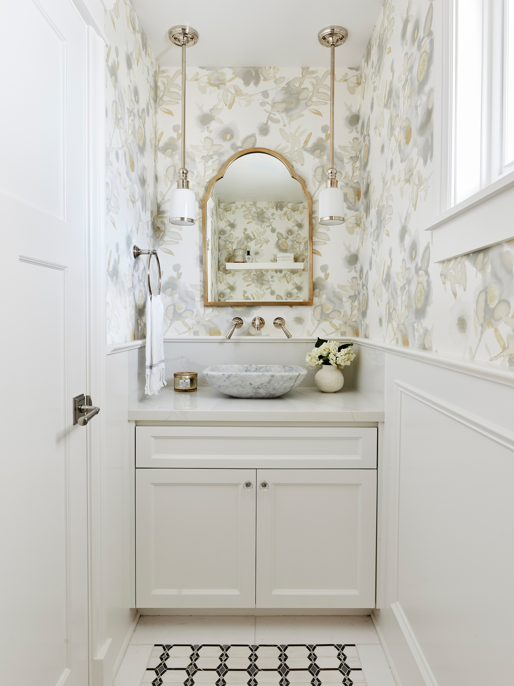 Powder Room by Christine Vroom Interiors