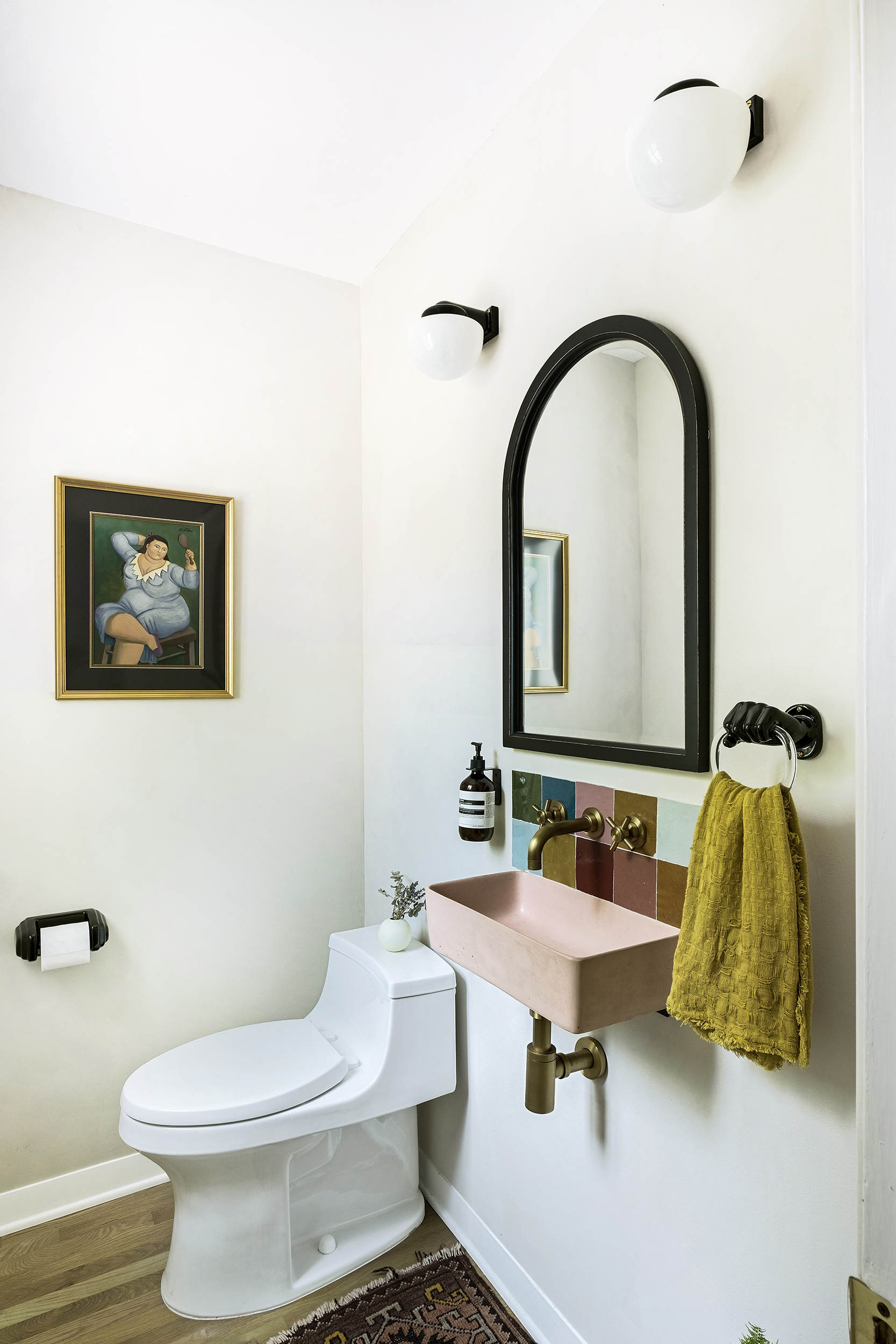 Powder Room in Mayer Hawthorne Los Feliz Home