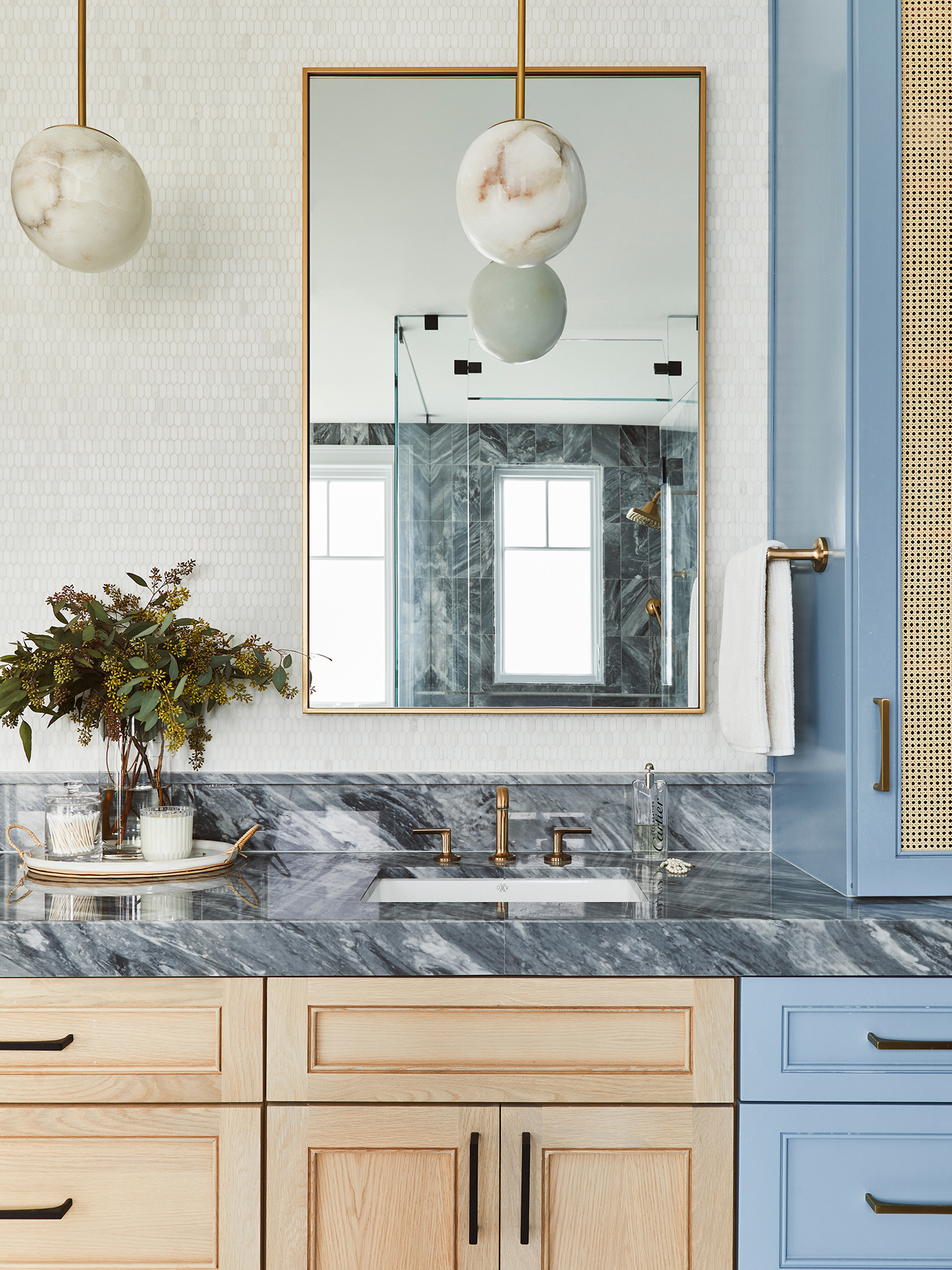 Primary Bathroom Vanity in Hermosa Beach House by Christine Vroom