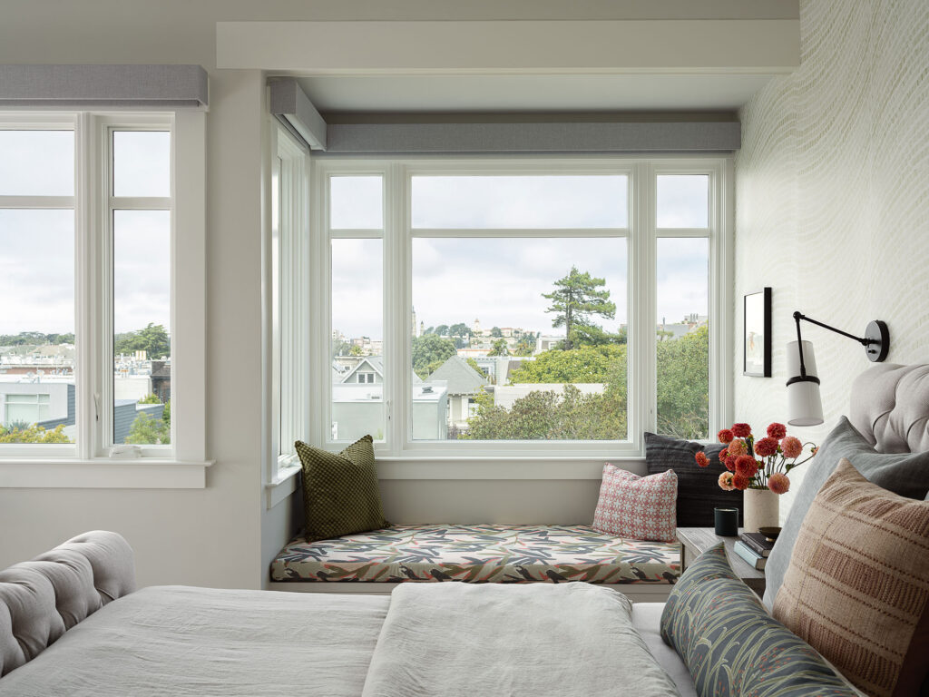 Primary Bedroom in Cole Valley Craftsman by Rachel Selding