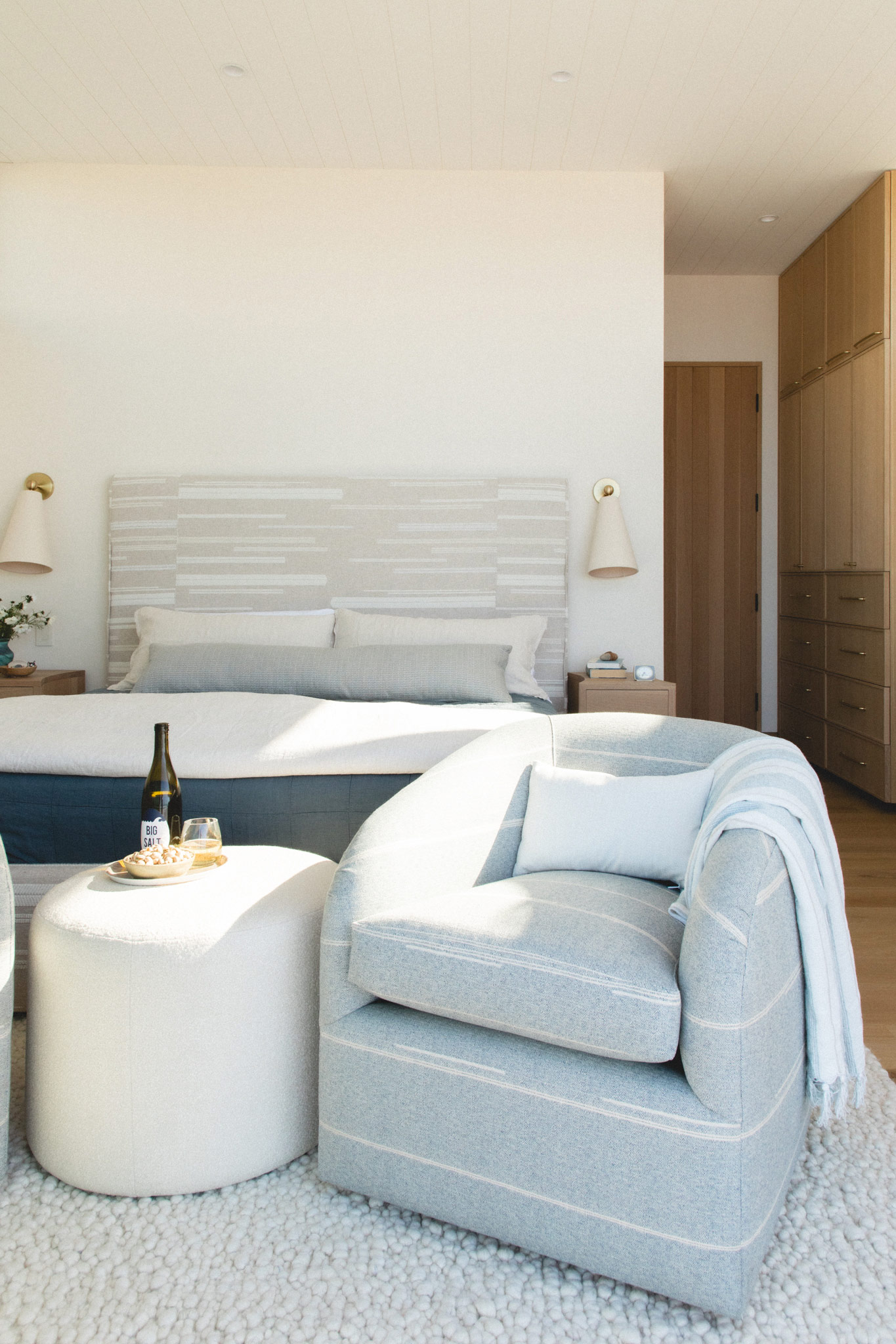 Primary Bedroom Del Mar Beach House by Raili Clasen