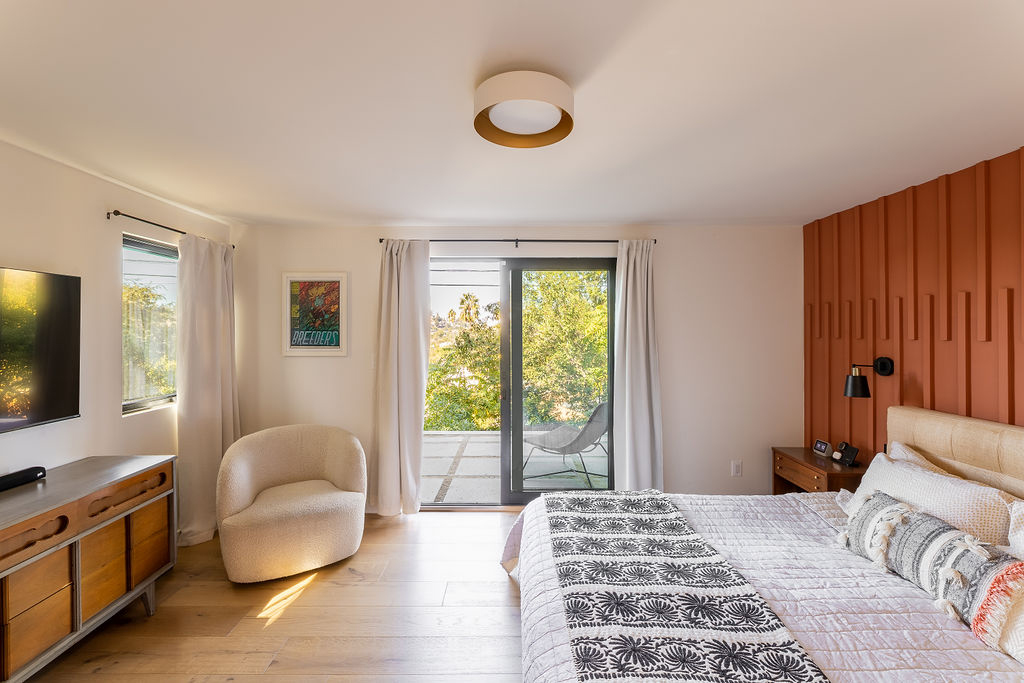 Primary Bedroom in Eagle Rock House by Arterberry Cooke