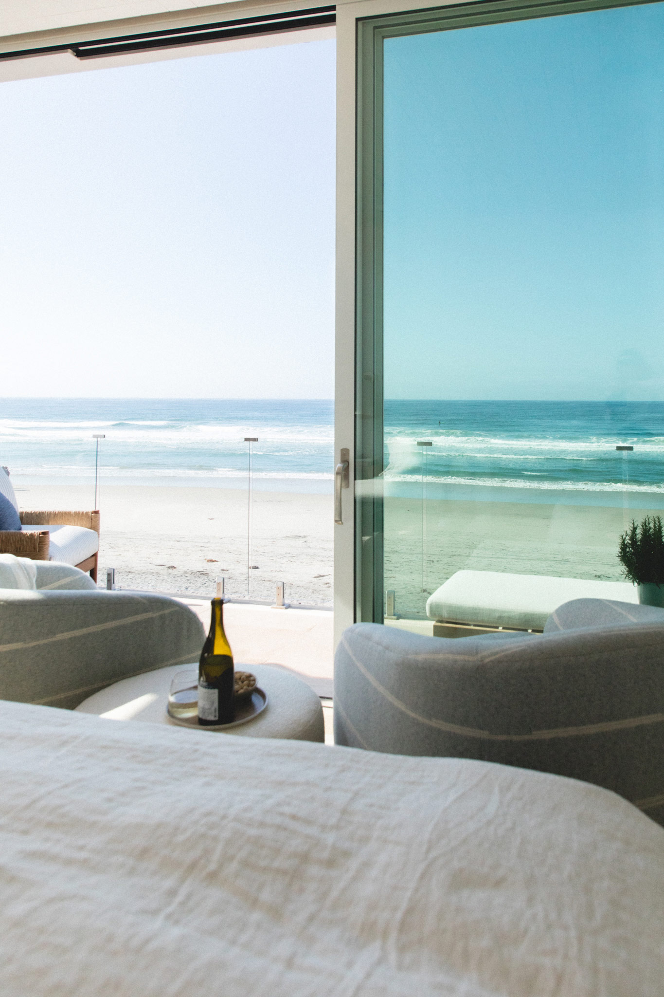 Primary Bedroom Ocean View Del Mar Beach House by Raili Clasen