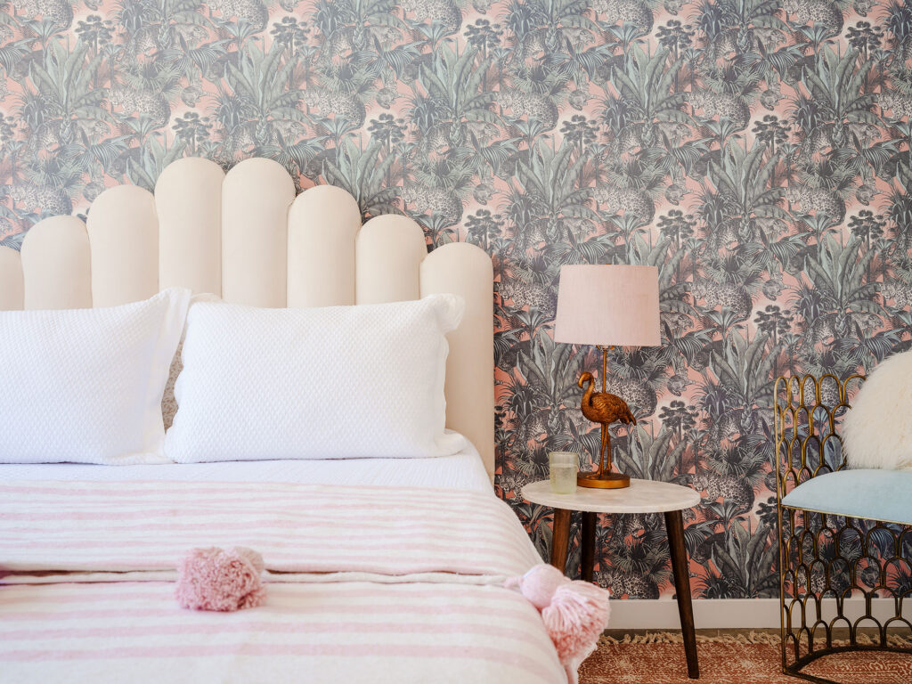 Primary Bedroom in Busty Lush Palm Springs House by Laurel Harrop