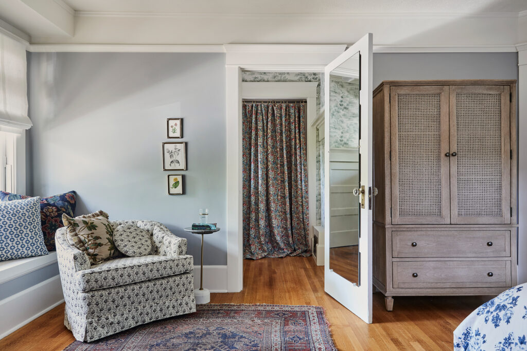 Primary Bedroom in Pasadena Craftsman by Jamie Haller