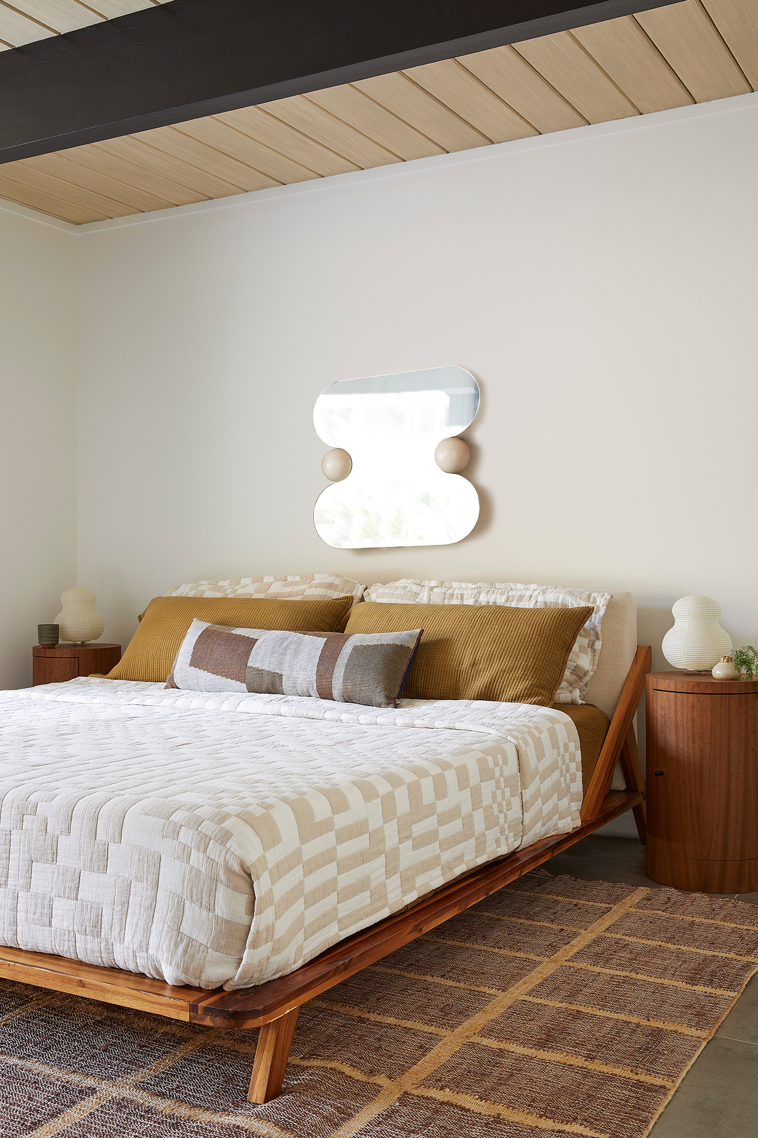 Primary Bedroom in San Mateo Eichler by Cathie Hong