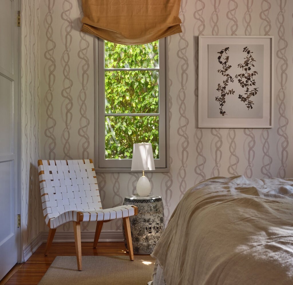 Primary Bedroom Seating in Jennifer Miller Silver Lake House
