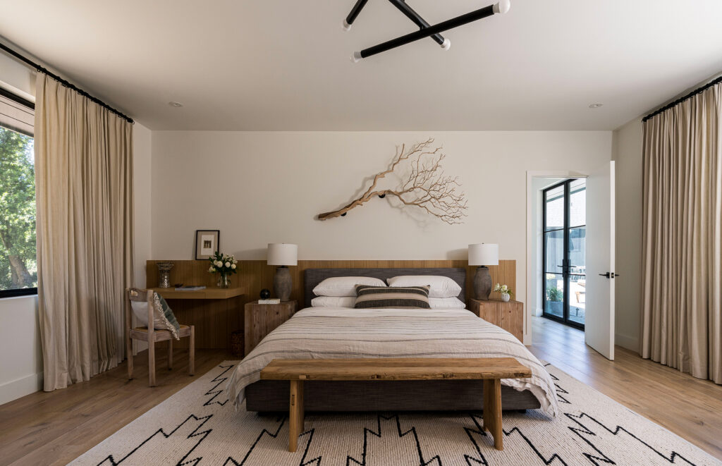 Primary Bedroom in Sonoma House by Lucy McLintic