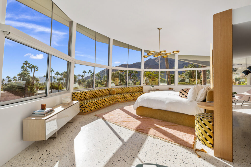 Primary Bedroom in The Alexander House 1960 Elvis Honeymoon House