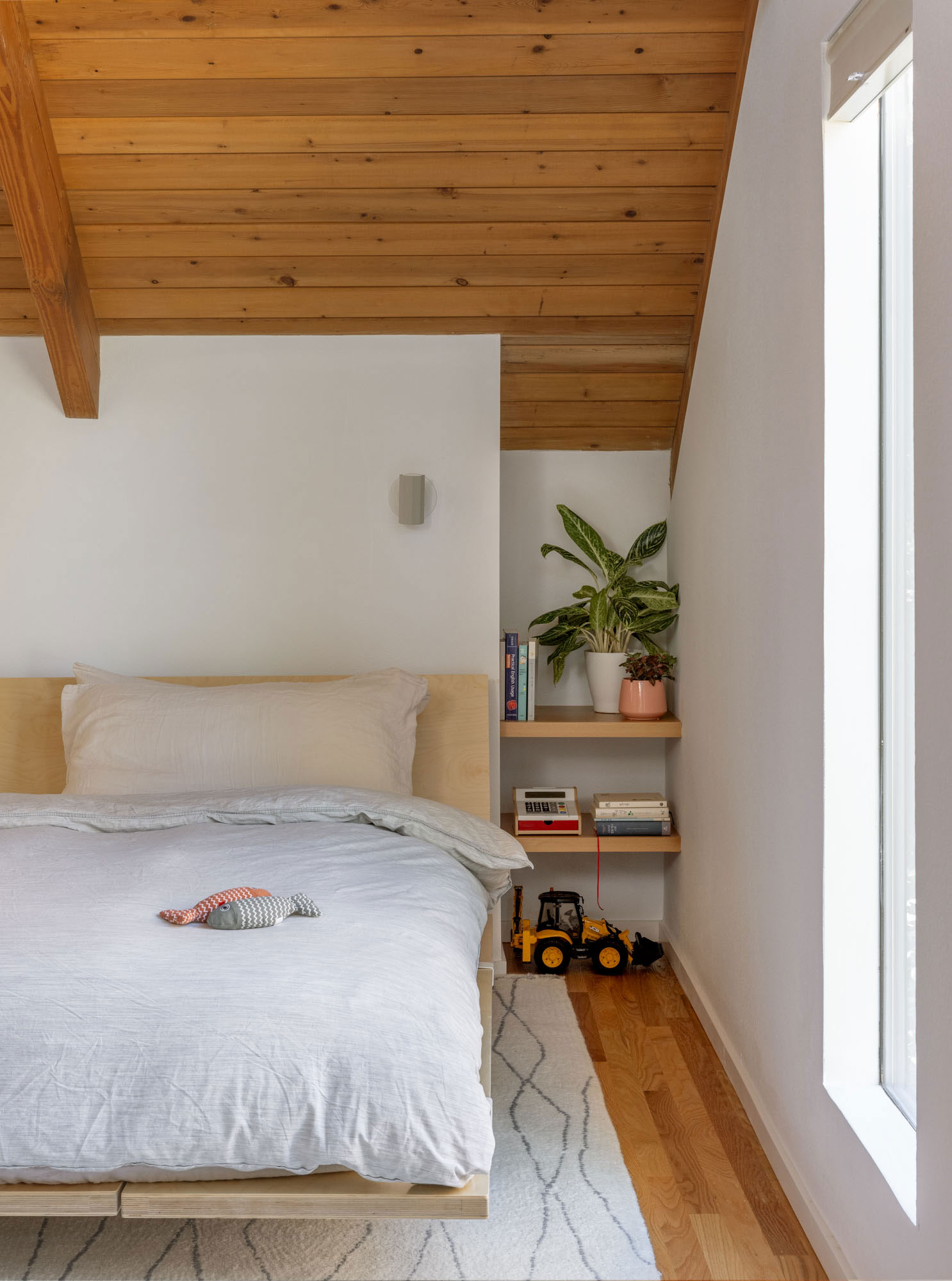 Primary Bedroom in Wedgewood Seattle House by Best Practice Architecture