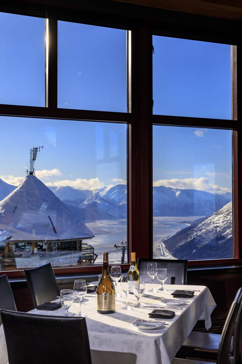 Alyeska Resort’s Seven Glaciers Restaurant