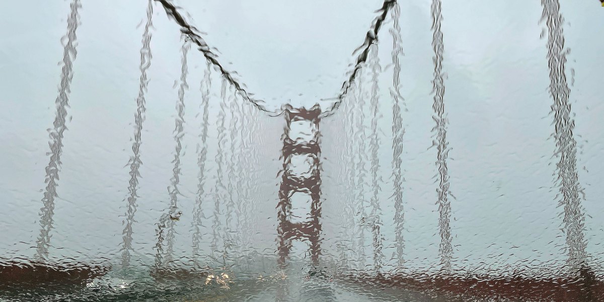 Rainy Golden Gate Bridge