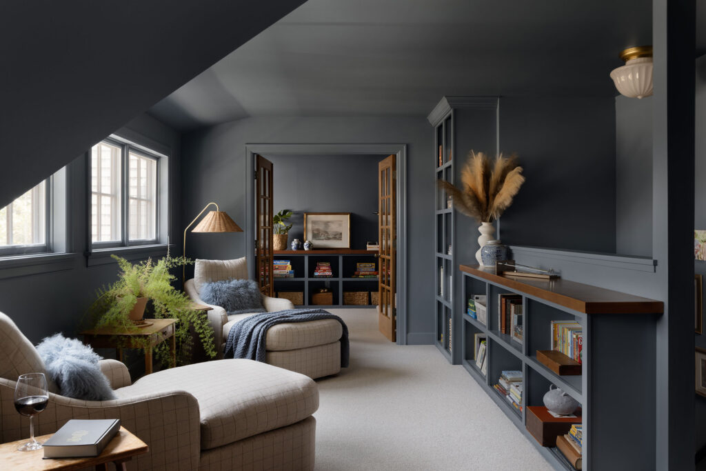 Reading Nook in Denver English Tudor by Atelier Design