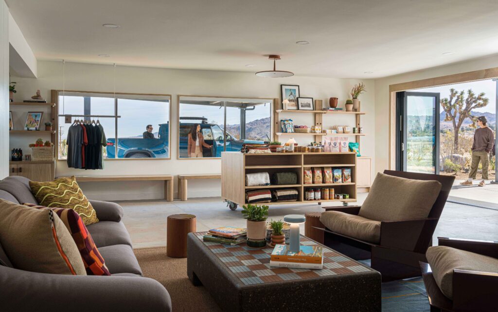 Rivian Joshua Tree Charging Outpost Lounge