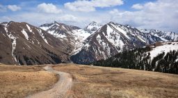A dirt road in the in the San Juan Mountains of the Colorado Rockies