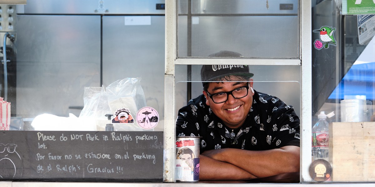 Rodolfo Barrientos Inside His Taco Truck