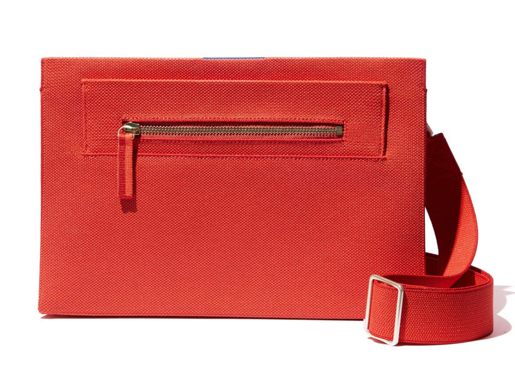 Rothy's Dual Zip Crossbody Bright Poppy