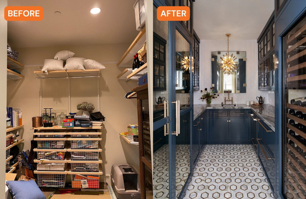 San Rafael Kitchen Before and After by Corine Maggio