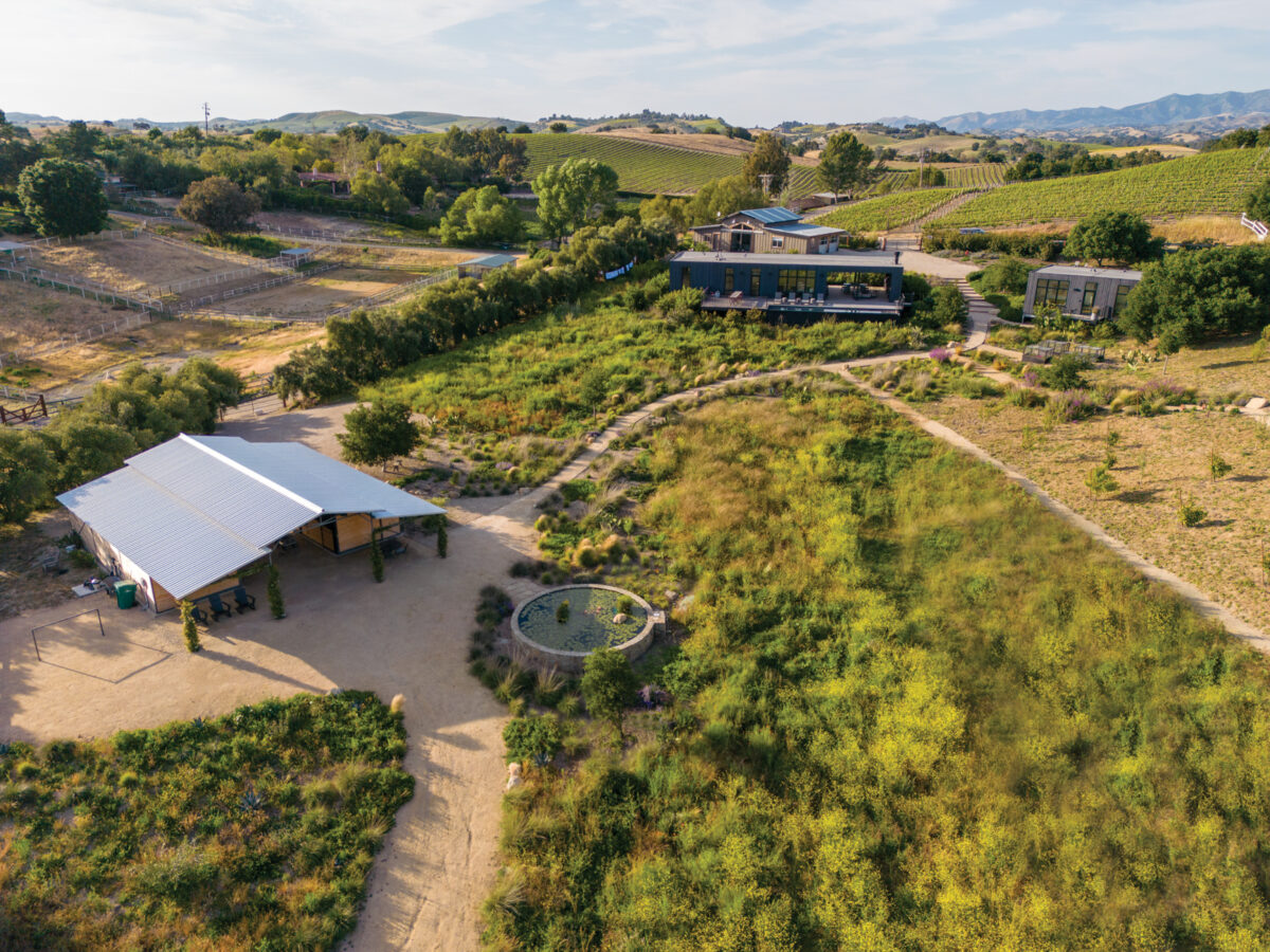 Aerial View of Santa Ynez Sustainable Ranch