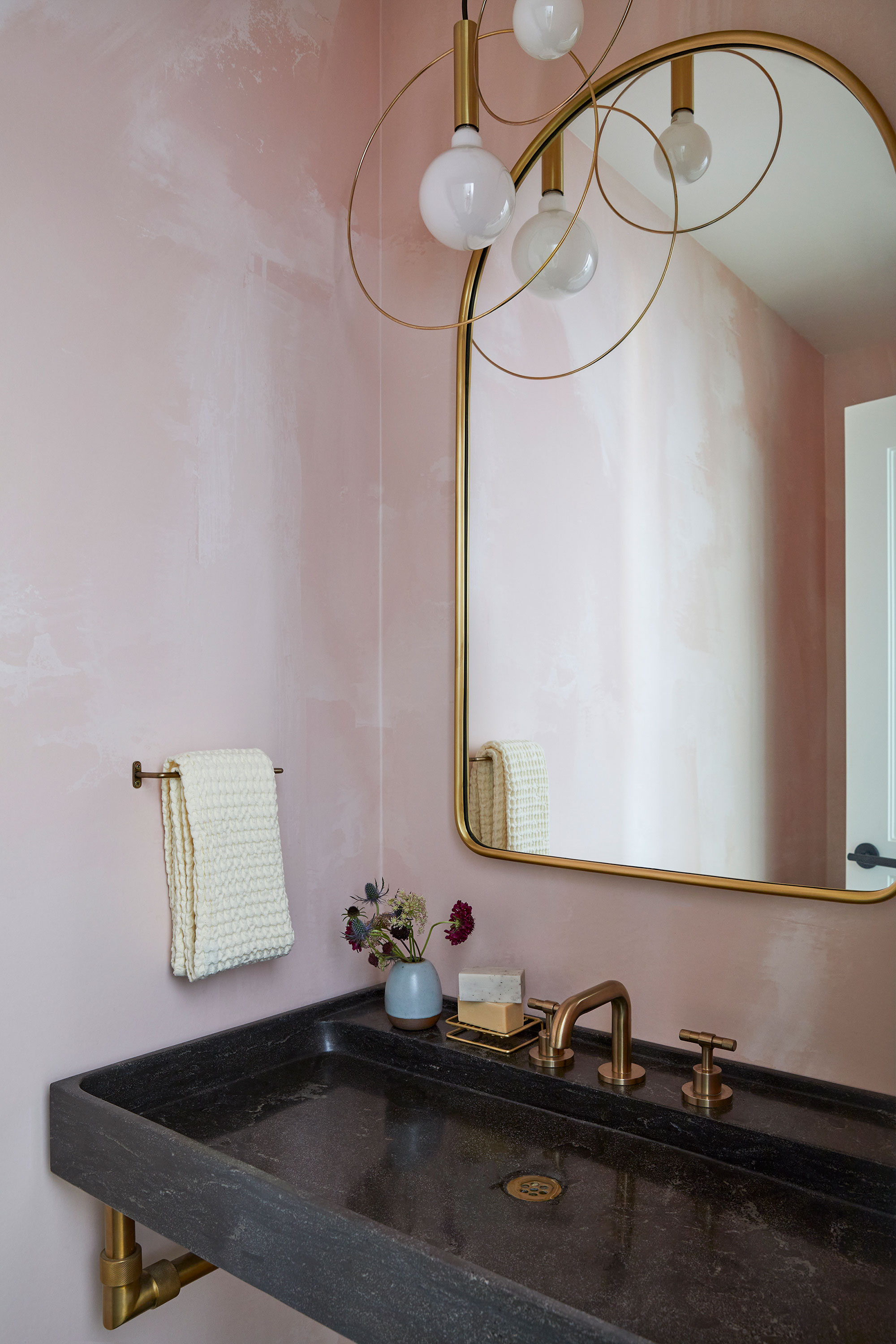 Saratoga Powder Room by Cathie Hong