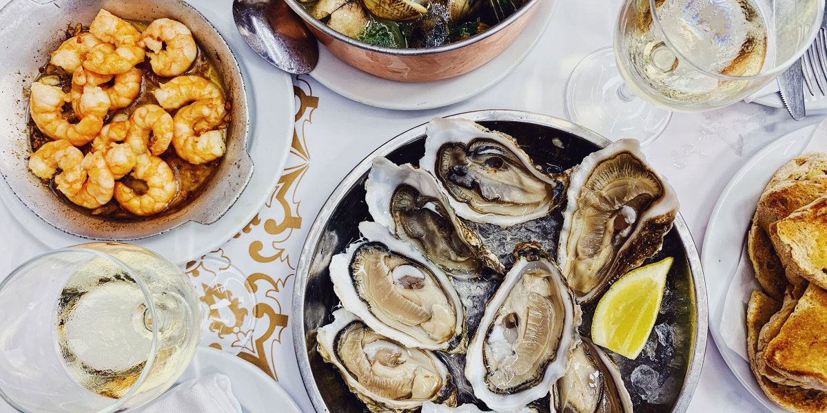 Seafood Wine Pairings Oysters and Shrimp