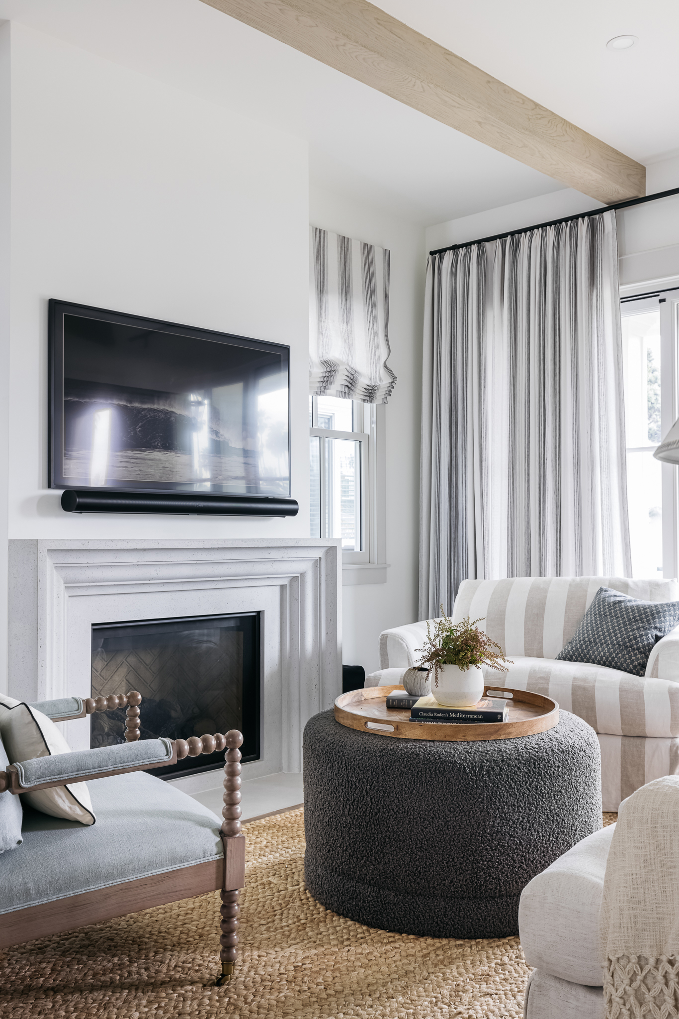 Seating Area in Huntington Beach Cottage by CC Zippert