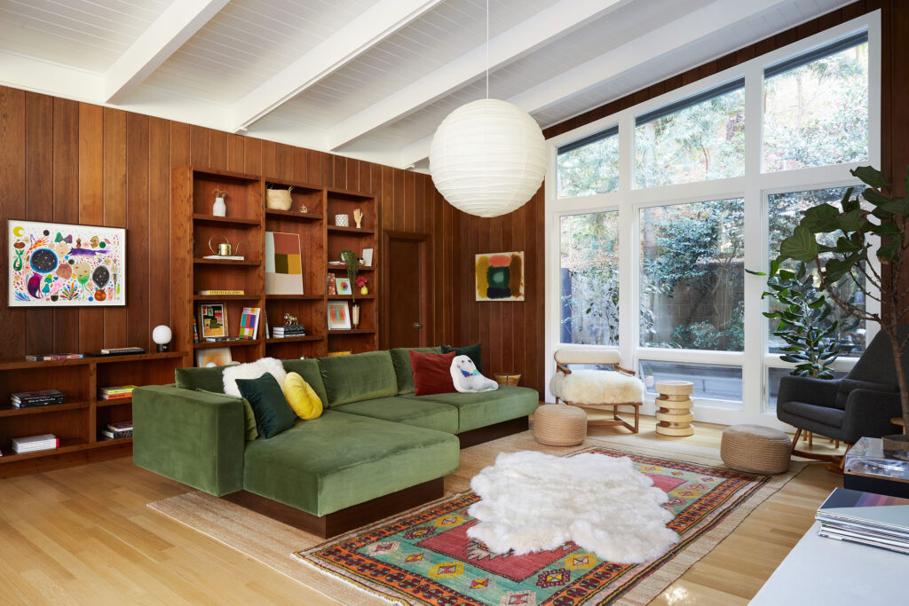 Seating Area in Marin House by Cathie Hong