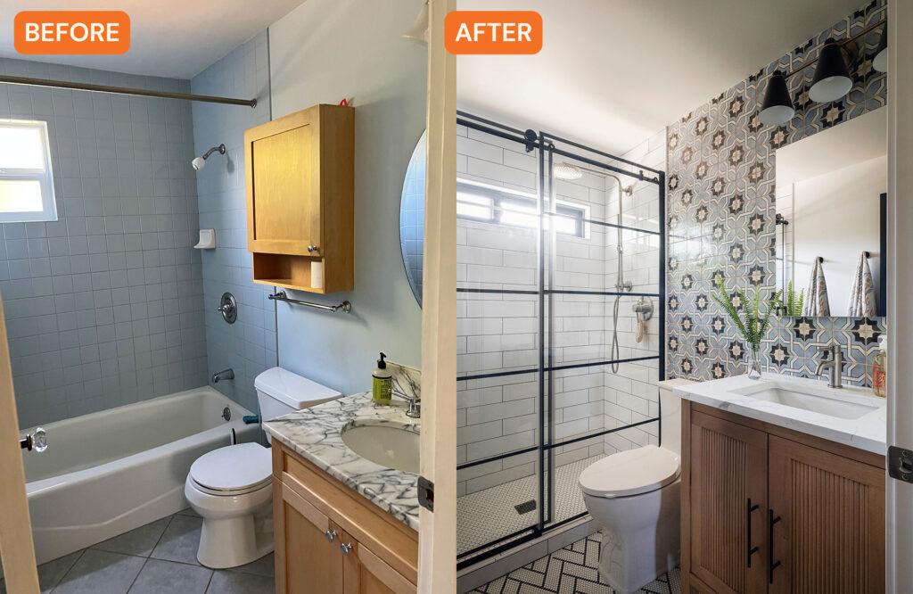 Seattle Bathroom Before and After by Jessica Dorling