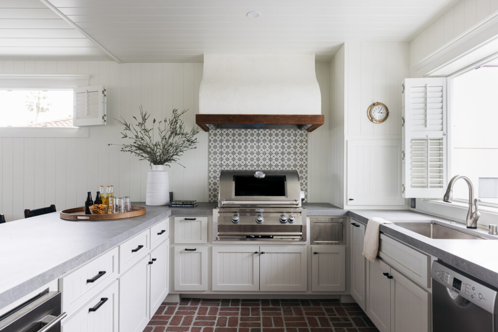 Second Kitchen in Huntington Beach Cottage by CC Zippert