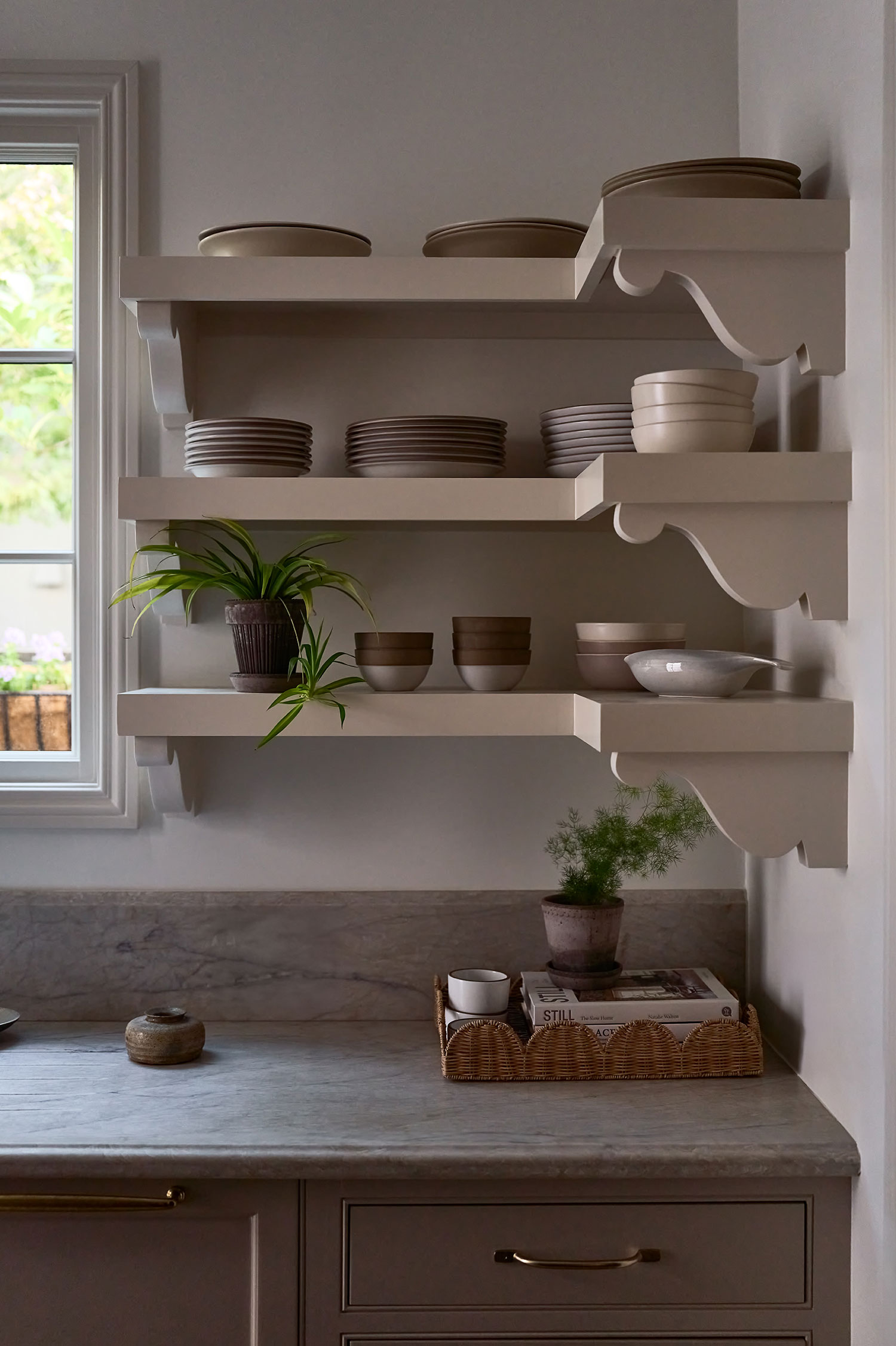 Shelving in Piedmont Kitchen by Evgenia Merson