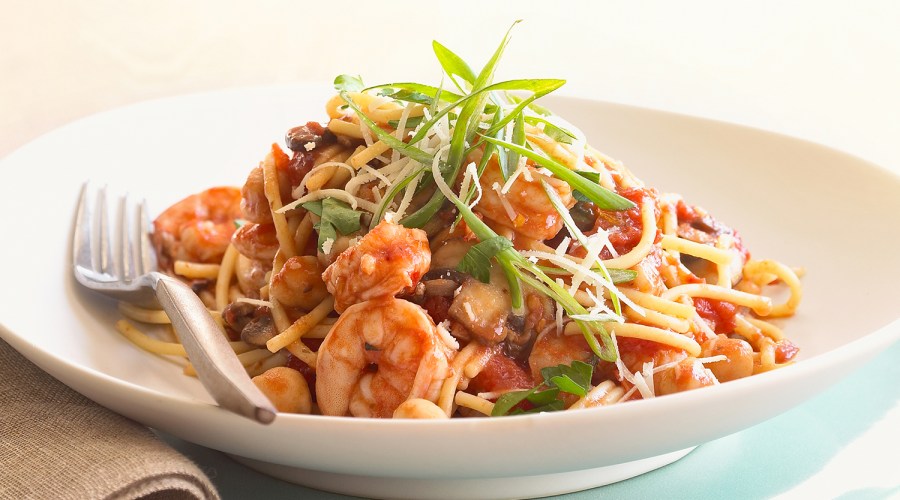 Shrimp and Chickpea Pasta (0113)
