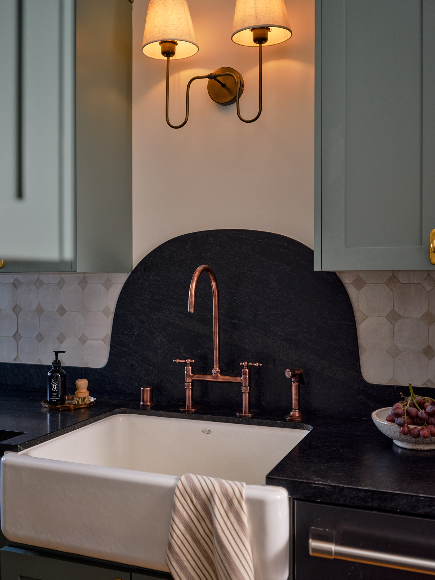 Sink in SF Victorian Kitchen by Shiny Shed